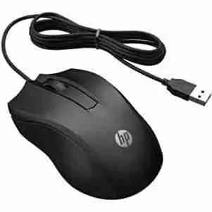 HP USB Wired Optical Mouse – 1000 DPI, Ergonomic, Plug & Play
