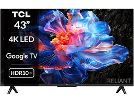 TCL 43 V6C-UK Direct LED TV, 4K HDR TV, Smart TV Powered by Google TV