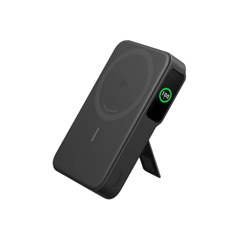 Anker MagGo Power Bank (10K, Built-in Stand and Smart Display)